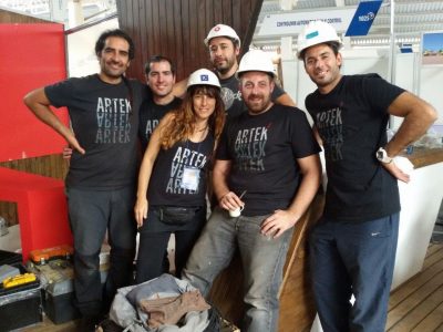Equipo Stand Comulsa  EXPONOR 2015 - Antofagasta, Chile.